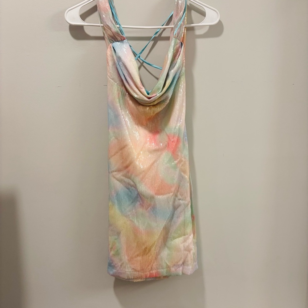NWT Amanda Uprichard Jacinto Mini Sequin Dress Size: XS - Picture 11 of 11